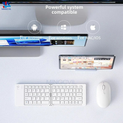 Compact Foldable Bluetooth Keyboard