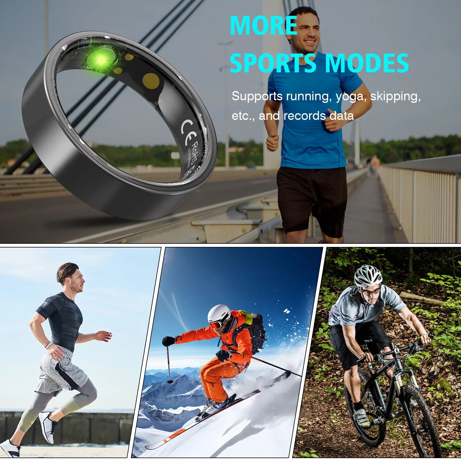 Smart Wellness Ring with Case